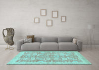 Machine Washable Abstract Light Blue Modern Rug, wshabs3019lblu