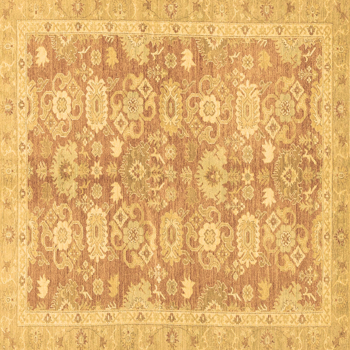 Square Abstract Brown Modern Rug, abs3019brn
