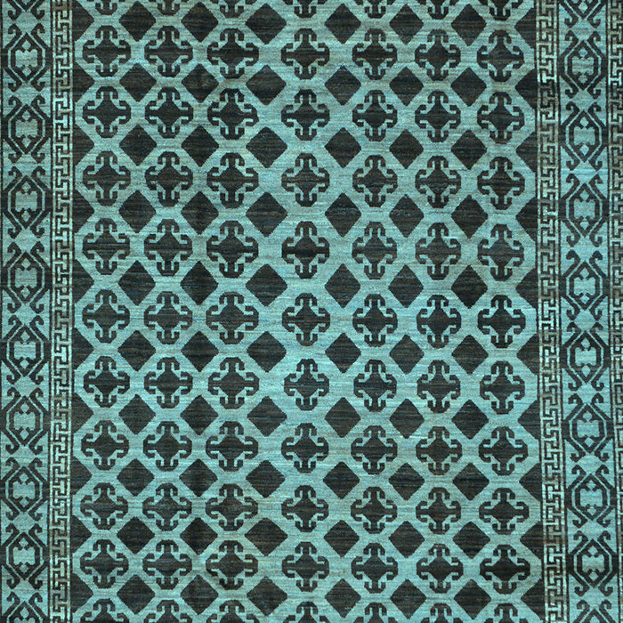Machine Washable Southwestern Light Blue Country Rug, wshabs301lblu