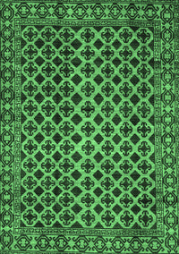 Southwestern Emerald Green Country Rug, abs301emgrn