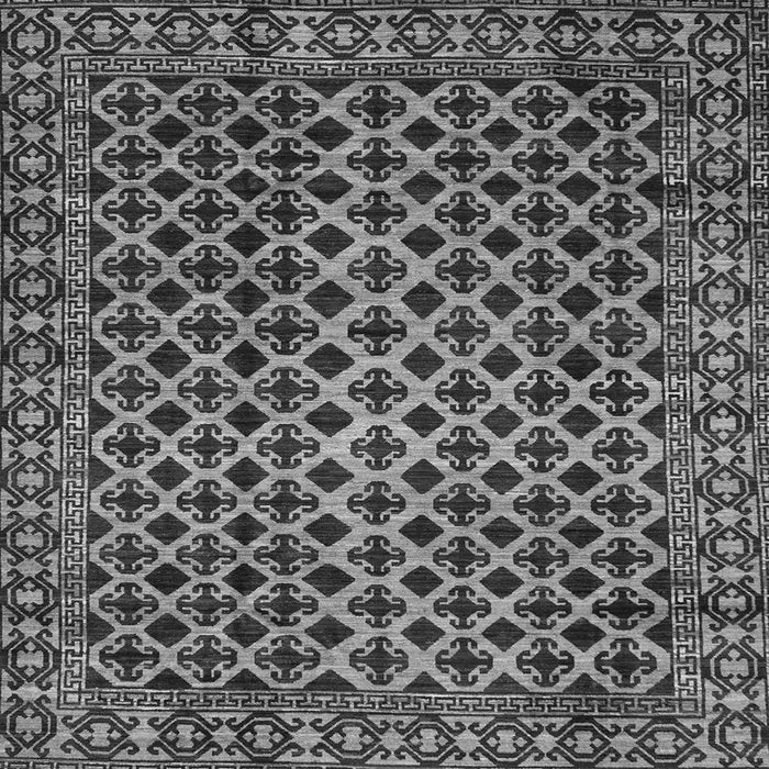 Square Southwestern Gray Country Rug, abs301gry