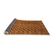 Sideview of Southwestern Orange Country Rug, abs301org