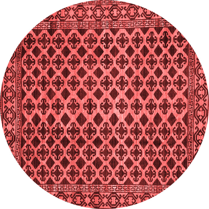 Machine Washable Southwestern Red Country Rug, wshabs301red