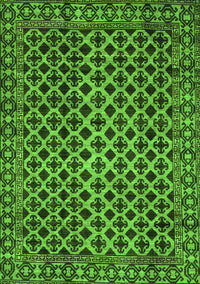 Southwestern Green Country Rug, abs301grn