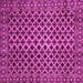 Square Machine Washable Southwestern Pink Country Rug, wshabs301pnk