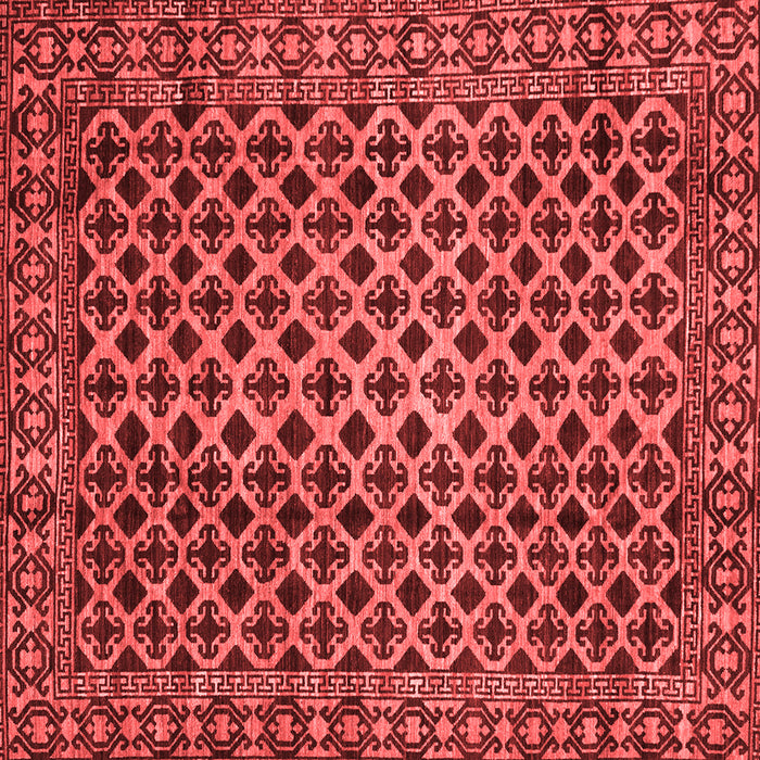 Machine Washable Southwestern Red Country Rug, wshabs301red