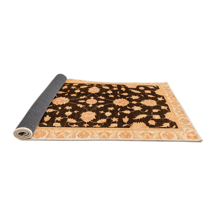 Sideview of Oriental Orange Traditional Rug, abs3020org