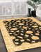 Abstract Bakers Brown Oriental Rug in Family Room, abs3020