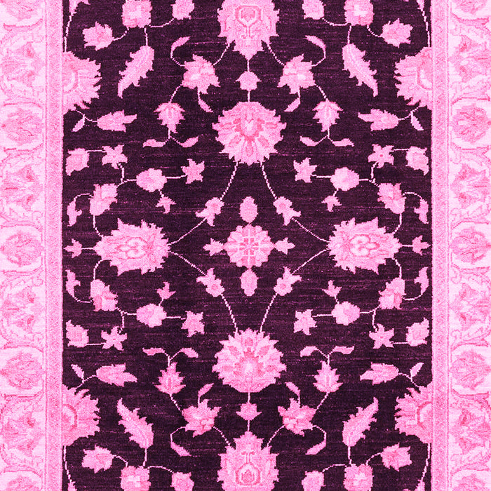 Machine Washable Oriental Pink Traditional Rug, wshabs3020pnk