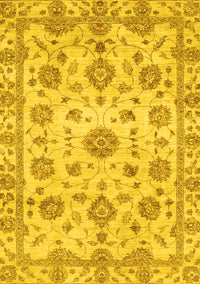 Abstract Yellow Modern Rug, abs3021yw