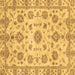 Square Abstract Brown Modern Rug, abs3021brn