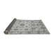 Sideview of Abstract Gray Modern Rug, abs3021gry