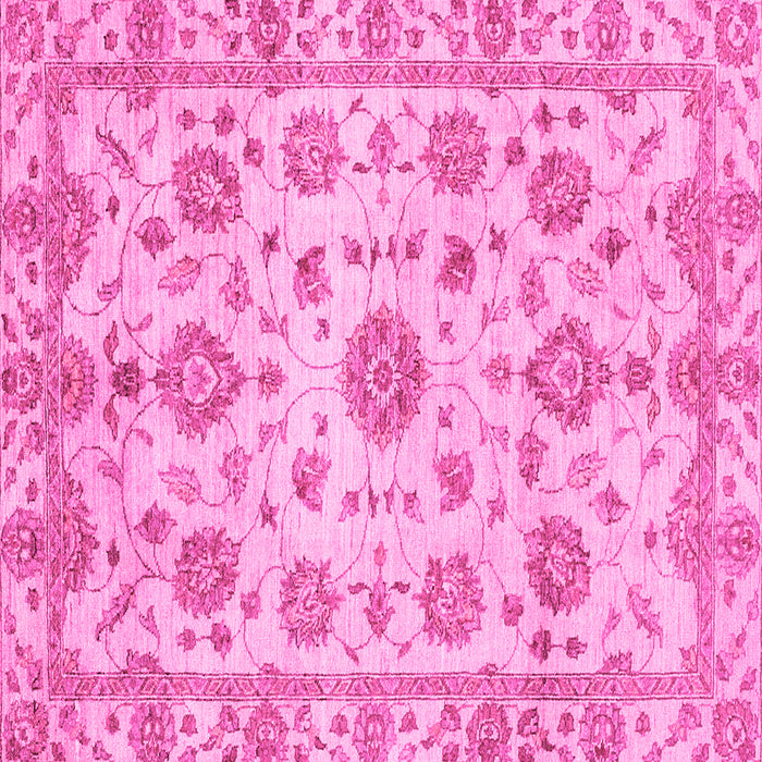 Square Machine Washable Abstract Pink Modern Rug, wshabs3021pnk
