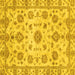 Square Abstract Yellow Modern Rug, abs3021yw