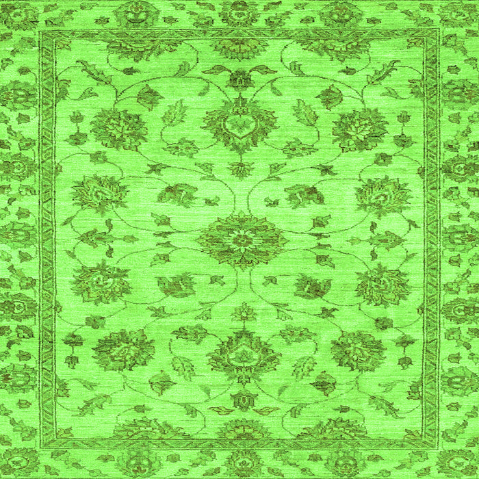 Square Abstract Green Modern Rug, abs3021grn
