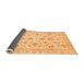 Sideview of Oriental Orange Traditional Rug, abs3022org