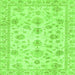 Square Oriental Green Traditional Rug, abs3022grn