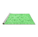 Sideview of Machine Washable Oriental Emerald Green Traditional Area Rugs, wshabs3022emgrn