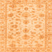 Square Oriental Orange Traditional Rug, abs3022org