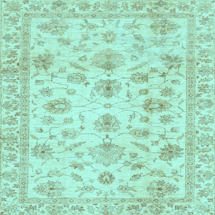 Square Oriental Light Blue Traditional Rug, abs3022lblu