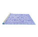 Sideview of Machine Washable Oriental Blue Traditional Rug, wshabs3022blu