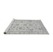 Sideview of Machine Washable Oriental Gray Traditional Rug, wshabs3022gry