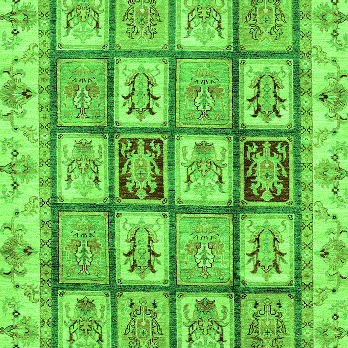 Abstract Green Modern Rug, abs3023grn