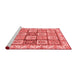 Modern Red Washable Rugs