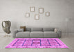 Machine Washable Abstract Purple Modern Area Rugs in a Living Room, wshabs3023pur