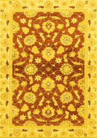 Oriental Yellow Traditional Rug, abs3024yw