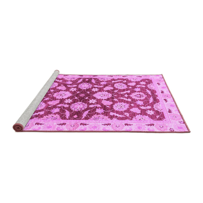Sideview of Machine Washable Oriental Purple Traditional Area Rugs, wshabs3024pur