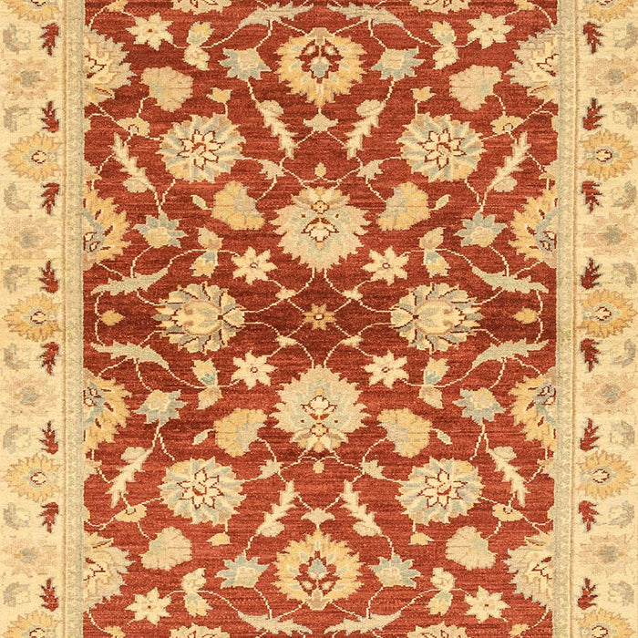 Machine Washable Abstract Orange Red Rug, wshabs3024