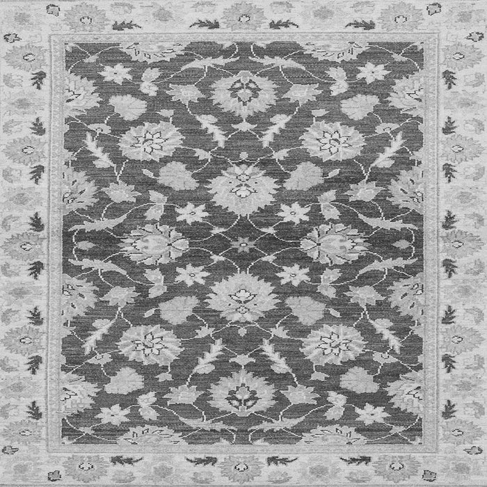 Square Machine Washable Oriental Gray Traditional Rug, wshabs3024gry