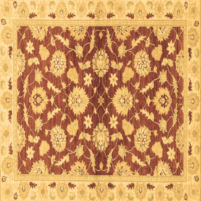 Square Oriental Brown Traditional Rug, abs3024brn