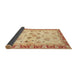 Sideview of Abstract Mustard Yellow Oriental Rug, abs3025