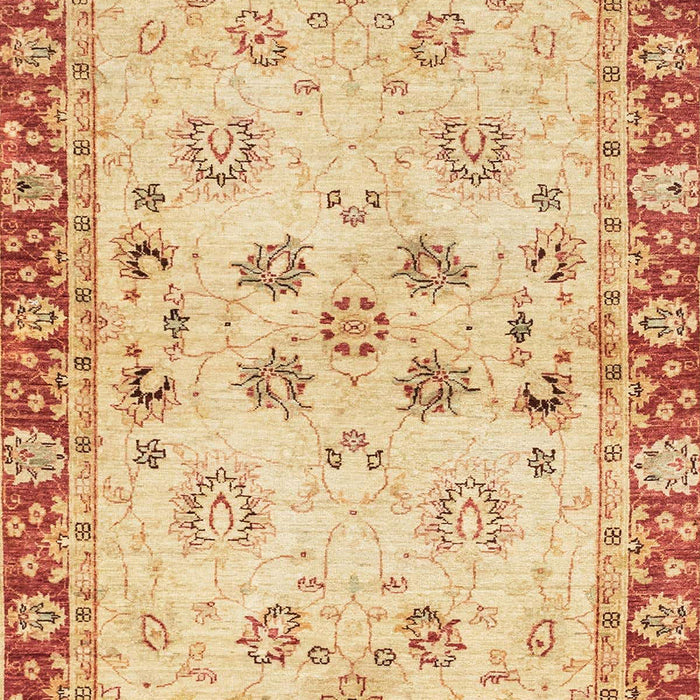 Machine Washable Abstract Mustard Yellow Rug, wshabs3025