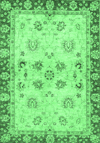 Oriental Emerald Green Traditional Rug, abs3025emgrn