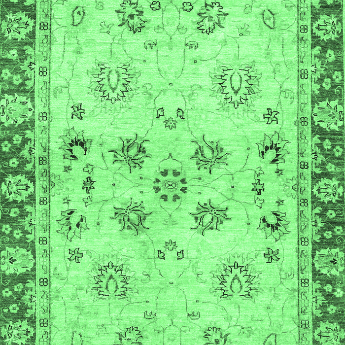 Oriental Emerald Green Traditional Rug, abs3025emgrn