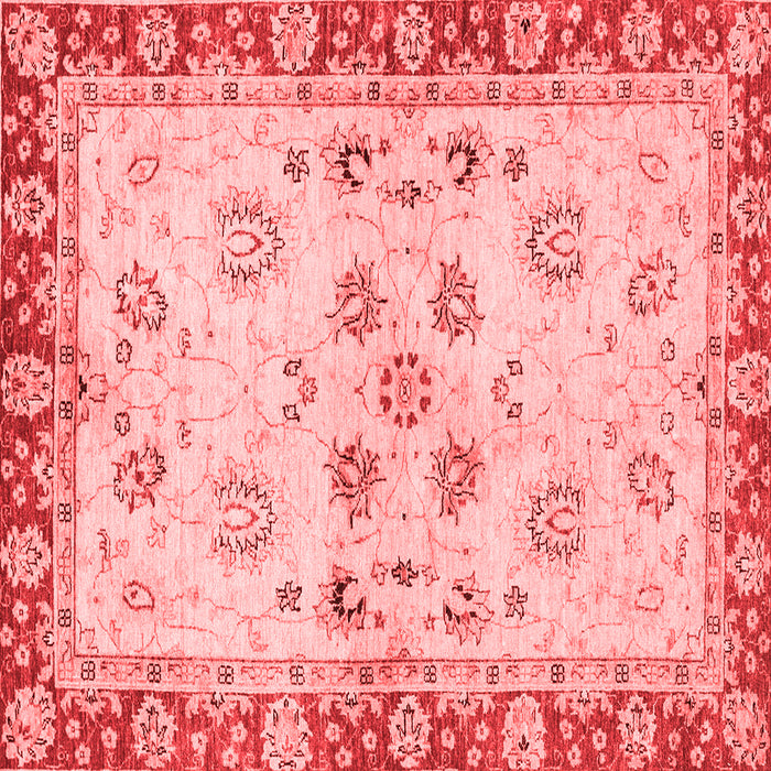 Machine Washable Oriental Red Traditional Rug, wshabs3025red