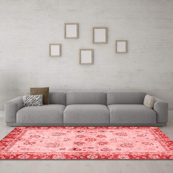 Traditional Red Washable Rugs