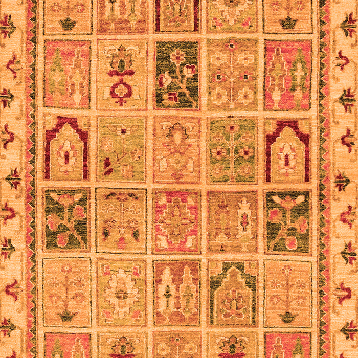 Abstract Orange Modern Rug, abs3026org