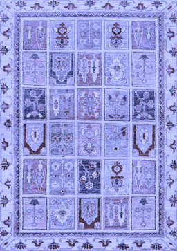 Abstract Blue Modern Rug, abs3026blu