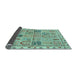 Sideview of Abstract Light Blue Modern Rug, abs3026lblu