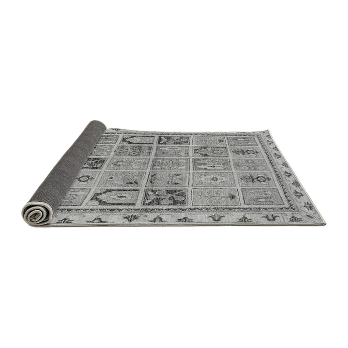 Sideview of Abstract Gray Modern Rug, abs3026gry