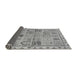 Sideview of Abstract Gray Modern Rug, abs3026gry