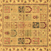 Square Abstract Brown Modern Rug, abs3026brn