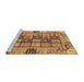 Sideview of Machine Washable Abstract Yellow Rug, wshabs3027