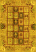 Abstract Yellow Modern Rug, abs3027yw