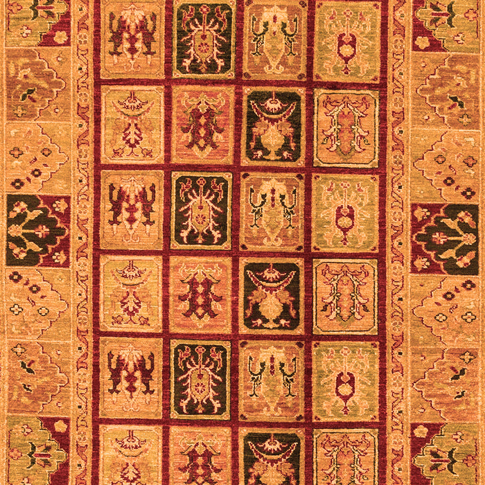 Abstract Orange Modern Rug, abs3027org