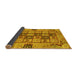 Sideview of Abstract Yellow Modern Rug, abs3027yw